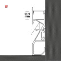 ISO114812 / LED Sockelleistenprofil HIDE BOTTOM weiß RAL 9003 / 9009377089534