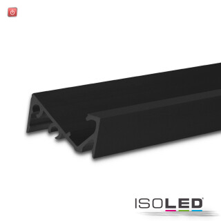 ISO114815 / LED Aufbauprofil FURNIT6 S Aluminium schwarz RAL 9005, 200cm / 9009377088643