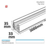 ISO114548 / 3-Phasen S1 Stromschiene, 3m, schwarz / 9009377081828