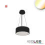 ISO115208 / LED Hängeleuchte, DN400, schwarz, 25W, ColorSwitch 3000|3500|4000K, dimmbar / 9009377097683