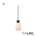 ISO115212 / Pendelleuchte, white Glas, schmal, E27, 300cm...