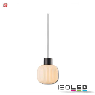 ISO115213 / Pendelleuchte, white Glas, rund, E27, 300cm / 9009377097782