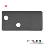 ISO114844 / Endkappe EC95 Aluminium schwarz RAL 9005 für Profil FURNIT6 D inkl. Schrauben / 9009377088797