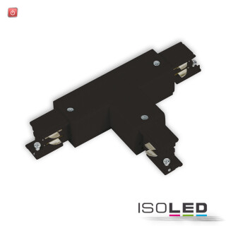 ISO114331 / 3-Phasen S1 T-Verbinder N-Leiter links, Schutzleiter rechts, schwarz / 9009377076244