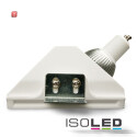 ISO112077 / Gips-Einbaustrahler GX5,3, quadratisch, rückversetzt, asymmetrisch, weiss / 9009377023576