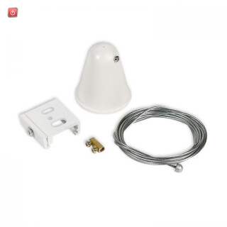 ISO114338 / 3-Phasen S1 Seilabhängung 10-200cm weiß / 9009377076381