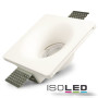 ISO112078 / Gips-Einbaustrahler GX5,3, quadratisch, rückversetzt, trichterförmig, weiss / 9009377023590