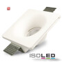 ISO112078 / Gips-Einbaustrahler GX5,3, quadratisch, rückversetzt, trichterförmig, weiss / 9009377023590
