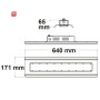 ISO114355 / LED Hallenleuchte Linear SK 100W, IK10, IP65, neutralweiß, 30°, 1-10V dimmbar / 9009377076695