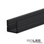 ISO114358 / LED Aufbauprofil SURF8 Aluminium schwarz RAL 9005, 200cm / 9009377076732