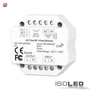 ISO114425 / Sys-Pro Universal-Push/Funk Mesh-Dimmer 230V, 360VA, Phasenan-/Abschnitt wählbar / 9009377078743