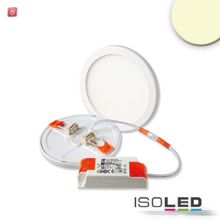 ISO114112 / LED Downlight Flex 8W, prismatisch, 120°, Lochausschnitt 50-100mm, warmweiß, dimmbar / 9009377071652