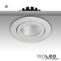 ISO114143 / LED Einbaustrahler, weiß, 8W, 36°, rund, warmweiß, IP65, dimmbar / 9009377072840