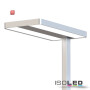 ISO114857 / LED Office Pro Stehleuchte Up+Down, 40+40W, UGR<19, silber, neutralweiß, Dimm-Regler, CH-Stecker / 9009377087080