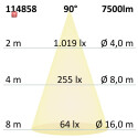 ISO114858 / LED Office Pro Stehleuchte Up+Down, 40+40W, Licht-/Bewegungss., UGR<19, neutralweiß, Dimm-R., CH-St. / 9009377087097