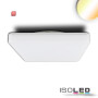 ISO114152 / LED Decken/Wandleuchte 24W, quadratisch, IP54, ColorSwitch 3000K|4000K, weiß / 9009377073038