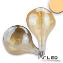 ISO114164 / E27 Vintage Line LED Dekobirne 165, 4W ultrawarmweiß, Glas amber, dimmbar / 9009377073243