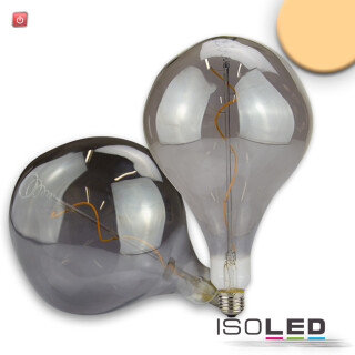 ISO114165 / E27 Vintage Line LED Dekobirne 165, 4W ultrawarmweiß, Glas smoky, dimmbar / 9009377073267
