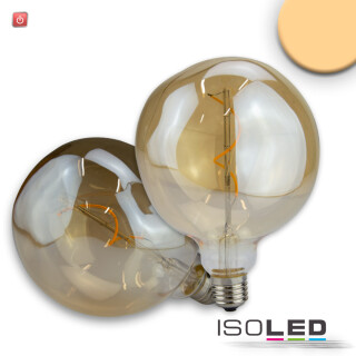ISO114168 / E27 Vintage Line LED Dekobirne 125, 4W ultrawarmweiß, Glas amber, dimmbar / 9009377073335