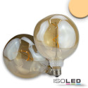 ISO114168 / E27 Vintage Line LED Dekobirne 125, 4W ultrawarmweiß, Glas amber, dimmbar / 9009377073335