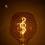 ISO114168 / E27 Vintage Line LED Dekobirne 125, 4W ultrawarmweiß, Glas amber, dimmbar / 9009377073335