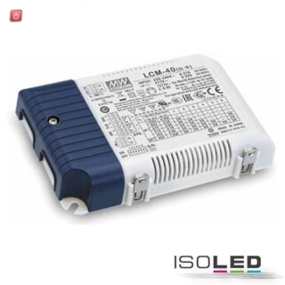 ISO114189 / LED Konstantstrom Trafo MW LCM-40KN 350/500/600/ 700/900/1050mA, KNX dimmbar, SELV / 9009377073656