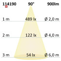 ISO114190 / LED Downlight UGR<19, 13W, rund, CRI90,...