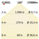 ISO113921 / LED Fluter SMD 150W, 75°*135°, kaltweiß, IP66, 1-10V dimmbar / 9009377066672