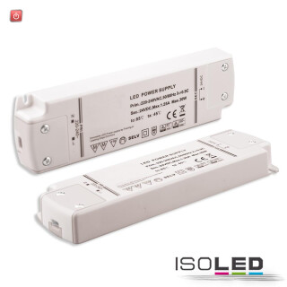 ISO113927 / LED Trafo 24V/DC, 0-30W, dimmbar (Spannungssenke), SELV / 9009377066894