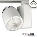 ISO113967 / 3-PH Schienen-Strahler fokussierbar, 30W, 30°-50°, weiß matt, neutralweiß, dimmbar / 9009377067396