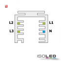 ISO113968 / 3-PH Schienen-Strahler fokussierbar, 30W, 30°-50°, weiß matt, warmweiß, dimmbar / 9009377067419