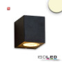 ISO113982 / Wandleuchte 1xGU10, IP54, sandschwarz, exkl. Leuchtmittel / 9009377068010