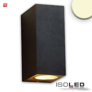 ISO113983 / Wandleuchte Up&Down 2xGU10, IP54, sandschwarz, exkl. Leuchtmittel / 9009377068041