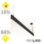 ISO113999 / LED Hängeleuchte Linear Up+Down 600, 25W, prismatisch, linear- u. 90° verbindbar, schwarz, warmweiß / 9009377068386