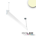 ISO114001 / LED Hängeleuchte Linear Up+Down 600, 25W, prismatisch, linear- u. 90° verbindbar, weiß, warmweiß / 9009377068423