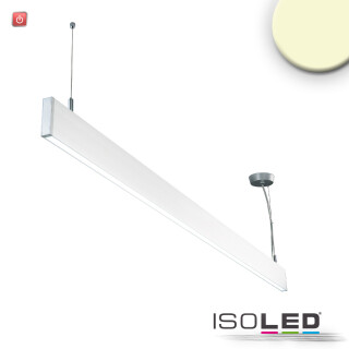 ISO114002 / LED Hängeleuchte Linear Up+Down 1200, 40W, prismatisch, linear- u. 90° verbindbar, weiß, warmweiß / 9009377068447