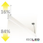 ISO114002 / LED Hängeleuchte Linear Up+Down 1200, 40W, prismatisch, linear- u. 90° verbindbar, weiß, warmweiß / 9009377068447