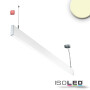 ISO114002 / LED Hängeleuchte Linear Up+Down 1200, 40W, prismatisch, linear- u. 90° verbindbar, weiß, warmweiß / 9009377068447