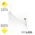 ISO114003 / LED Hängeleuchte Linear Up+Down 600, 25W, prismatisch, linear- u. 90° verbindbar, weiß, neutralweiß / 9009377068461