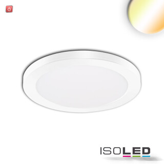 ISO114020 / LED Aufbau/Einbauleuchte Slim Flex, 6W, weiß, ColorSwitch 3000K|3500K|4000K / 9009377068959