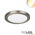ISO114021 / LED Aufbau/Einbauleuchte Slim Flex, 6W, nickel gebürstet, ColorSwitch 3000K|3500K|4000K / 9009377068973