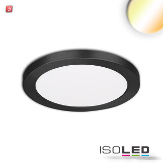 ISO114022 / LED Aufbau/Einbauleuchte Slim Flex, 6W, schwarz, ColorSwitch 3000K|3500K|4000K / 9009377068997