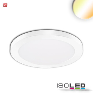 ISO114023 / LED Aufbau/Einbauleuchte Slim Flex, 12W, weiß, ColorSwitch 3000K|3500K|4000K / 9009377069017