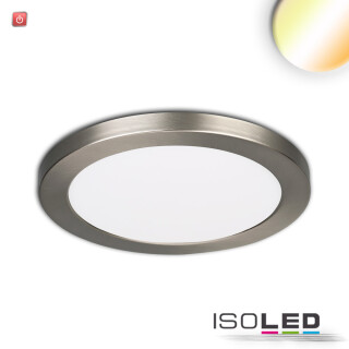 ISO114024 / LED Aufbau/Einbauleuchte Slim Flex, 12W, nickel gebürstet, ColorSwitch 3000K|3500K|4000K / 9009377069031