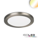 ISO114024 / LED Aufbau/Einbauleuchte Slim Flex, 12W, nickel gebürstet, ColorSwitch 3000K|3500K|4000K / 9009377069031