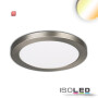ISO114024 / LED Aufbau/Einbauleuchte Slim Flex, 12W, nickel gebürstet, ColorSwitch 3000K|3500K|4000K / 9009377069031