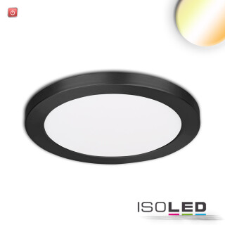 ISO114025 / LED Aufbau/Einbauleuchte Slim Flex, 12W, schwarz, ColorSwitch 3000K|3500K|4000K / 9009377069055