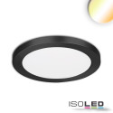 ISO114025 / LED Aufbau/Einbauleuchte Slim Flex, 12W, schwarz, ColorSwitch 3000K|3500K|4000K / 9009377069055