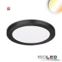 ISO114025 / LED Aufbau/Einbauleuchte Slim Flex, 12W, schwarz, ColorSwitch 3000K|3500K|4000K / 9009377069055