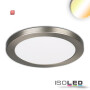 ISO114027 / LED Aufbau/Einbauleuchte Slim Flex, 18W, nickel gebürstet, ColorSwitch 3000K|3500K|4000K / 9009377069093